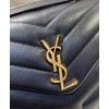 Saint Laurent Small Loulou Bag In Y Quilted Leather 494699 Black