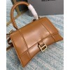 Balenciaga Women's Hourglass Small Top Handle Bag Coffee