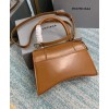 Balenciaga Women's Hourglass Small Top Handle Bag Coffee