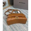 Balenciaga Women's Hourglass Small Top Handle Bag Coffee