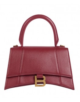 Balenciaga Women Hourglass Small Top Handle Bag Mauve