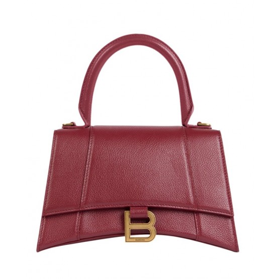 Balenciaga Women Hourglass Small Top Handle Bag Mauve