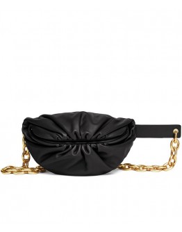 Bottega Veneta The Belt Chain Pouch Black