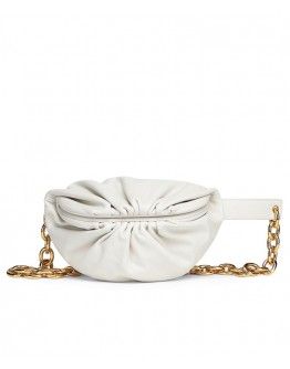 Bottega Veneta The Belt Chain Pouch White