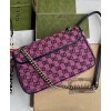 Gucci GG Marmont Multicolour Small Shoulder Bag 443497 Pink