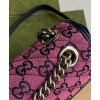 Gucci GG Marmont Multicolour Small Shoulder Bag 443497 Pink