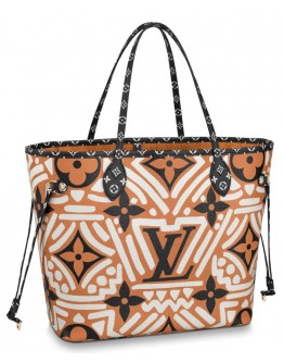 Louis Vuitton LV Crafty Neverfull Mm Bag M56584 Light Coffee