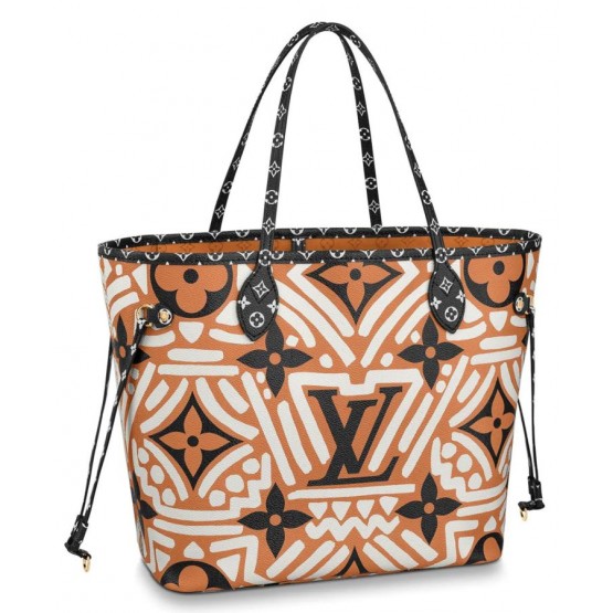 Louis Vuitton LV Crafty Neverfull Mm Bag M56584 Light Coffee