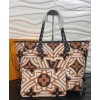 Louis Vuitton LV Crafty Neverfull Mm Bag M56584 Light Coffee