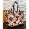 Louis Vuitton LV Crafty Neverfull Mm Bag M56584 Light Coffee