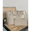 Louis Vuitton Neverfull Mm Tote Bag M45684 Cream