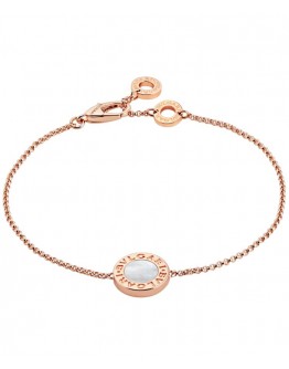 Bvlgari Rose Gold Bracelet Set With Mother-Of-Pearl 857192 Red