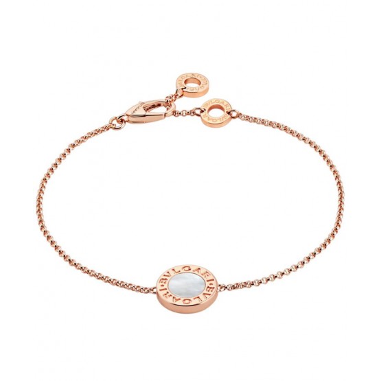 Bvlgari Rose Gold Bracelet Set With Mother-Of-Pearl 857192 Red