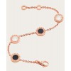 Bvlgari Rose Gold Bracelet Set With Mother-Of-Pearl And Onyx Elements 857192 Red