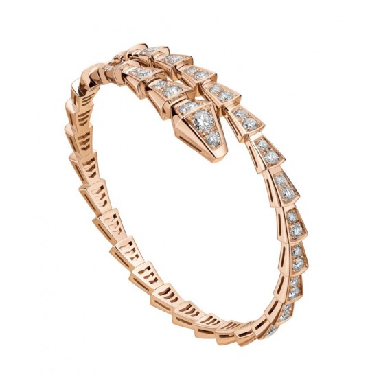 Bvlgari Serpenti One-Coil Thin Bracelet 858084 Red