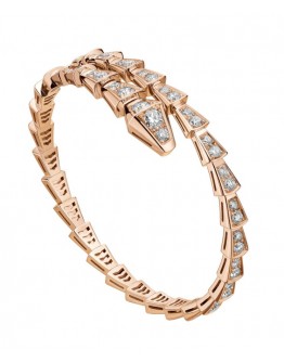 Bvlgari Serpenti One-Coil Thin Bracelet 858084 Red