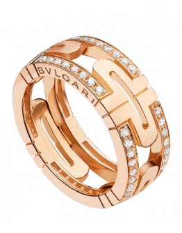 Bvlgari Parentesi Band Ring 856914 Red
