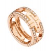 Bvlgari Parentesi Band Ring 856914 Red