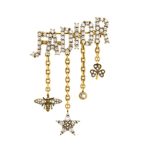 Dior J A dior Brooch Golden