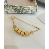 Dior Lucky Square Brooch Golden