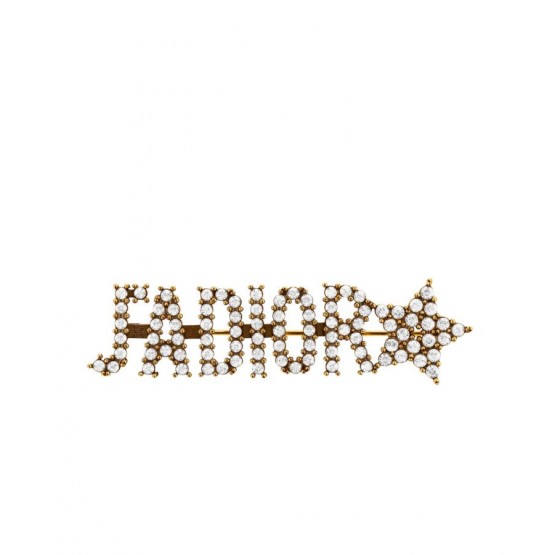 Dior J ADIOR gold-plated vintage metal brooch Golden