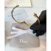 Dior White Crystal J adior Antique Gold-Finish Bangle Golden