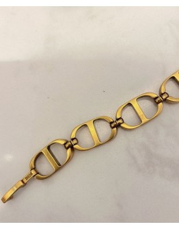 Dior 30 Montaigne Antique Gold-Finish  Links Bracelet Golden