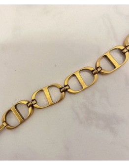 Dior 30 Montaigne Chain Link Bracelet Golden