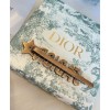 Dior White Crystal J adior Antique Gold-Finish Hairpin Golden