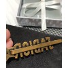 Dior White Crystal J adior Antique Gold-Finish Hairpin Golden