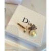 Dior White Resin Pearl And Crystal Elephant JAdior Dior Tribales Antique Gold-Finish Earring Golden