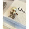 Dior White Resin Pearl And Crystal Elephant JAdior Dior Tribales Antique Gold-Finish Earring Golden