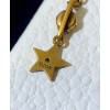 Dior White Crystal J Adior Antique Gold-Finish Earrings Golden