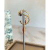 Dior ROSE DES VENTS series rose gold diamond red ceramic earrings Red