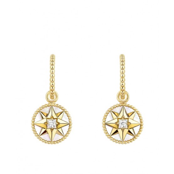 Dior Rose Des Vents Earrings White