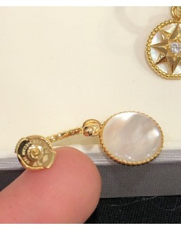 Dior Rose Des Vents Earrings White