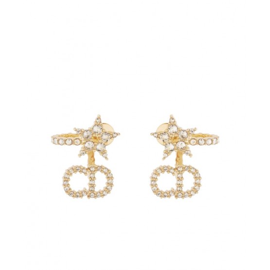 Dior Clair D Lune Earrings Golden