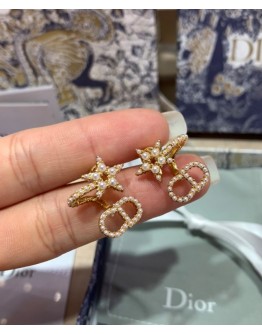 Dior Clair D Lune Earrings Golden