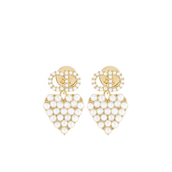 Dior Clair D Lune Earrings Golden