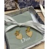 Dior Clair D Lune Earrings Golden