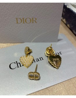 Dior Clair D Lune Earrings Golden