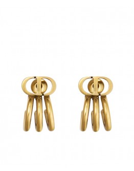 Dior 30 Montaigne Earrings Golden