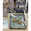 Dior 30 Montaigne Hoop Earrings Golden