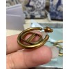 Dior 30 Montaigne Hoop Earrings Golden
