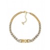 Dior Crystal Dior evolution Choker Necklace Golden
