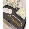 Dior Crystal Dior evolution Choker Necklace Golden