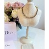 Dior 30 Montaigne Chain Link Choker Necklace Golden