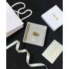 Dior 30 Montaigne Antique Gold-Finish Cd Ring Golden
