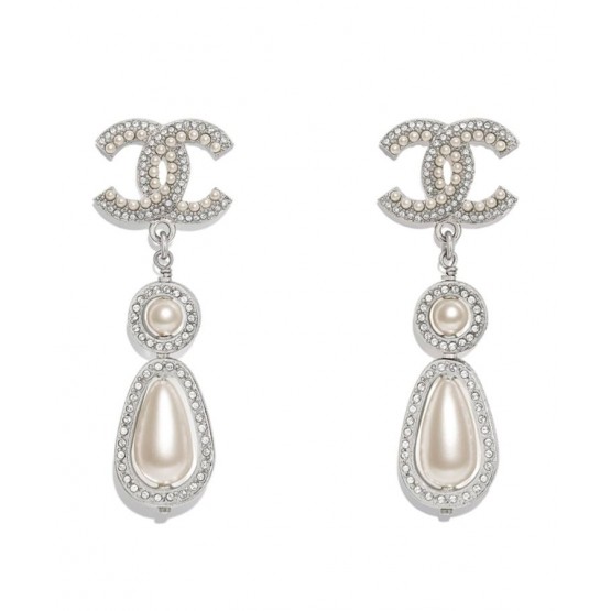 C-C Earrings AB2279 Cream