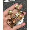 C-C Earrings AB2597 Golden
